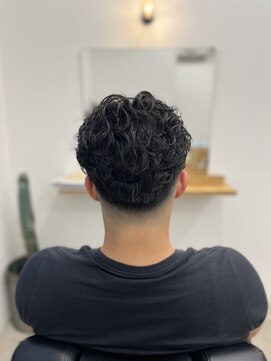 ヘアルームキムラ(HAIR ROOM KIMURA) メンズショートフェード極道パーマツーブロックスリックバック