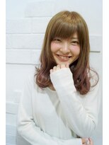 イツキ ヘアーデザイン(ITSUKI hair design)&nbsp;アッシュベージュ×ピンク　２トーンカラー【ITSUKI】