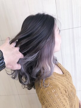 リー 京橋(Lee) 【Lee京橋】副店長 小田 インナーカラー×ラベンダー