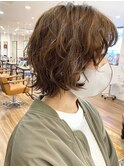 ウルフパーマショートウルフカットショートレイヤーカット30代