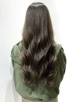 アッシュ 祐天寺店(Ash) スーパーロングでもデジタルパーマでウェーブヘア