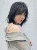 全世代大人気！大人かわいい外ハネミディアム＋グレージュカラー
