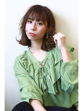 テラス 中百舌鳥(Terrace) 毛先ワンカール×レイヤーカット×小顔カット　20代30代40代