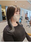 オトナ女子オススメ♪くびれ巻きインナーカラーホワイトベージュ