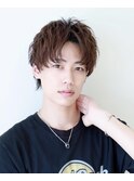 センター分け×ミニウルフ