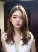 セミロング×レイヤー