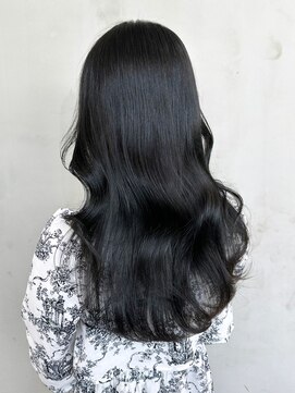 アイティーバイアルバム 北千住店(IT by ALBUM) ブルーブラック_グレーベージュレイヤーロング_ba467061