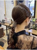 ヘアセット/ヘアアレンジ/ヘアメイク/ハーフアップ/前髪カット