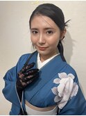 卒業式ヘアメイク　袴ヘアメイク　卒業式ヘア　カチモリヘア