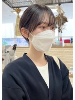 ソソ(soso)&nbsp;【soso 伊勢田】丸みショート×シースルー【横浜/ブリーチ】