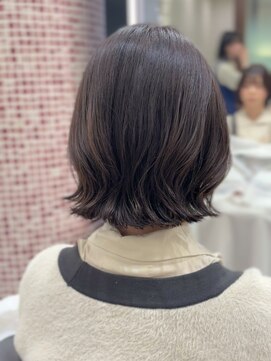 アピッシュ ギンザ(apish ginza) ボブパーマ/コテ巻き風パーマ/くびれボブ/大人ボブ/くびれパーマ