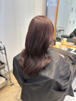 ユニ バイ マグ 長野店(Uni.by Mag)&nbsp;大人ガーリー透明感暖色ワインレッドカラー