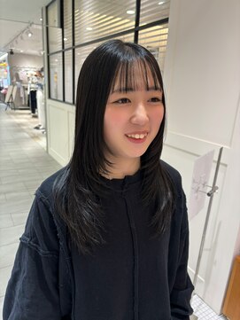 ビーハイブアヴェダ PARCO2店(BEHIVE AVEDA) 【sakuya】黒髪×ざくざくレイヤー