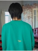 韓国ヘアカルマパーマワックスなしセンターパート黒髪ウルフ