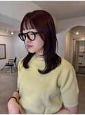 ワインレッド×レイヤーウルフ