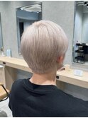 ハイトーンホワイトミルクティーグレージュ