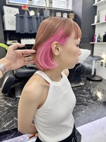 チュダック(ChuDuck) 韓国風《インナーピンク》ハイトーン/ケアブリーチ/ダブルカラー