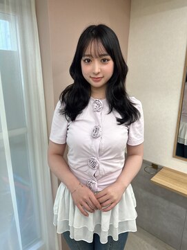 ニティー(Ngiti) シースルー前髪&くびれ巻き☆韓国ヘア