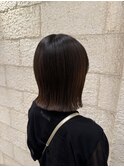 切りっぱなしボブ　京都美容室　進詩織