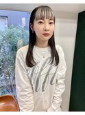 前髪インナーセミロング/ロング/デザインカラー/20代30代40代