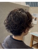 ショートボブパーマ