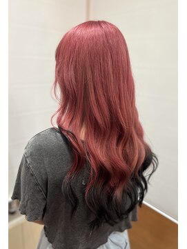 ピンクブラックグラデーション