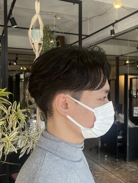 毛流れセンターパート