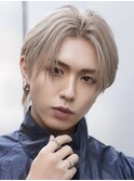 渋谷メンズカットブリーチカラーミルクティーベージュカラー韓国