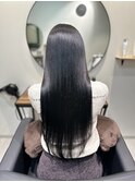 艶髪矯正(縮毛矯正/ストレート)×ダークアッシュ