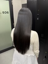 ローヴ 梅田(L'aube)&nbsp;髪質改善 スーパーロング ワンレングス レイヤー 韓国風巻き