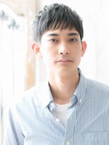 モッズヘアー メン 戸田公園店(mod's hair men)&nbsp;ビジカジスーツ刈り上げブラック短髪スマートマッシュh戸田公園