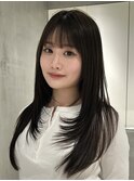 天神大名今泉ロングハッシュカット小顔くびれ顔まわりレイヤー