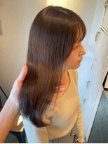 エイム ヘア リンク 長津田店(eim hair rink) アッシュブラウン/シースルーバング/透明感【長津田/髪質改善】