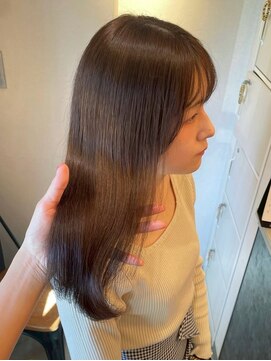 エイム ヘア リンク 長津田店(eim hair rink) アッシュブラウン/シースルーバング/透明感【長津田/髪質改善】