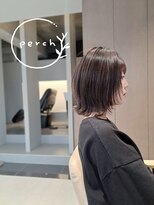 パーチ(perch) ミディアムレイヤー×ナチュラルブラウン