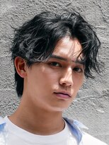 フィフス 大分(fifth)&nbsp;大分フェザーパーマメンズカットラウンドマッシュセンターパート