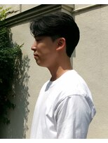 ヒントステーション フォーメンズ(HINTSTATION for Men's)&nbsp;〈浅草 半個室〉 センターパート/ナチュラル