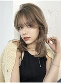 ミルクティーグレージュ×レイヤー