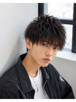 MEN's Baguz  MEN'Sカット/ MEN'Sパーマ/ MEN'Sカラー&nbsp;無造作ウェーブ韓国風マッシュメンズパーマ束感スタイル