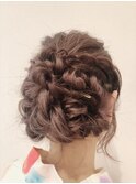 neolive em 浴衣ヘアセット☆