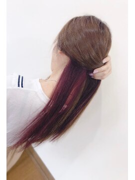 サロンド コンフォート サーヴァ(Salone di Comfort SaVa) インナーカラーでヴァイオレットピンク