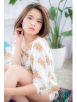 ヘアアンドビューティー ミック(Hair & Beauty miq)&nbsp;ナチュラルボブで…ニュアンスカラー素髪美人b