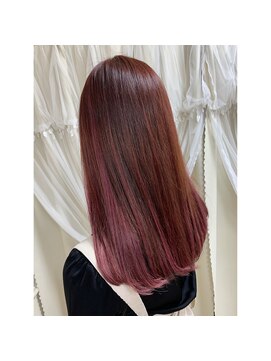 アンク クロス 関内店 ピンクメッシュブラウン【アンククロス関内】