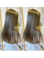 ロンドアベニール 北千住(Lond avenir)&nbsp;艶カラー◎ ブリーチなし　オリーブグレージュ　西田大樹