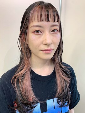 コレット ヘアー 大通(Colette hair) コーラルピンク☆インナーカラー