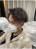 アップバンクツイストスパイラルパーマツーブロック