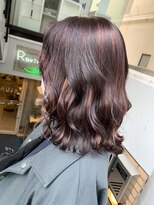 ラフ 難波店(LAFF)&nbsp;#黒髪#ボブルフ#ネビージュ#小顔#ワンレン