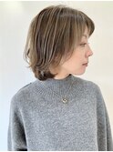 【FOLK】透明感ナチュラルハイライト☆似合わせレイヤーボブ♪