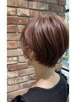 ベイショア(Bay Shore NY)&nbsp;【Bay shore 池袋】マッシュショートボブ　ピンクオレンジ