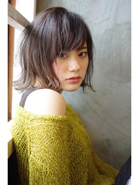 レト 新小岩(reto) グレージュハイライトボブ